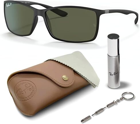 Ray-Ban RB4179 Liteforce Square Square Geasshes مع حزمة مجموعة النظارات الرسمية in Saudi Arabia