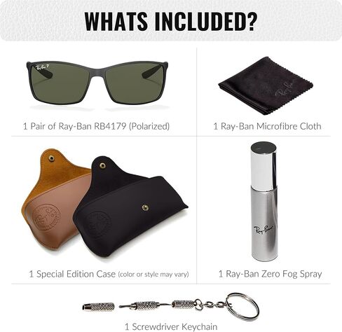 Ray-Ban RB4179 Liteforce Square Square Geasshes مع حزمة مجموعة النظارات الرسمية in Saudi Arabia