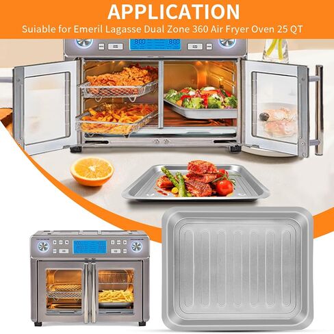 GXF AIR FRYER BASHERAND BASHERSION FOR EMERIL LAGASSE DUAL ZONE 360 AIR FRYER OVEN 25 in Kuwait
