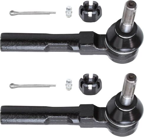 Detroit Axle - Front 2pc Tie Rods for 2003-2014 Chevrolet GMC Savana Express 1500, 2003-2005 2500, 2 Outer Tie Rod End Links Replacement in Saudi Arabia