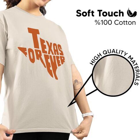 Texas Graphic T-Shirt – Vintage Western State Tee – Unisex Cotton Shirt with Bold Texas Design in Saudi Arabia