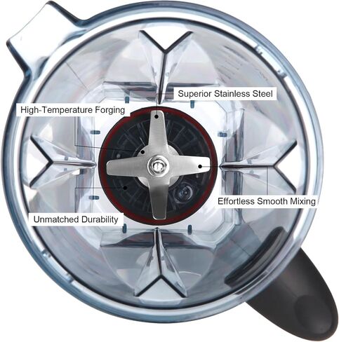 64 oz Blender Pitcher Replacement Parts with Grinding and Crushing Blades with Blade Wrench, 5200 6500 E320 E520 Aspire Creations Professional VM0101 in Saudi Arabia