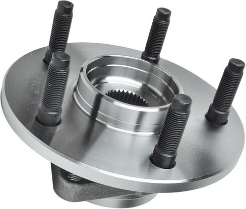 Detroit Axle - Front Wheel Bearing Hub for 2002-2008 Dodge Ram 1500 [2-Wheel ABS, 5 Lug Models], 2003 2004 2005 2006 2007 Wheel Bearing and Hub Assembly Driver or Passenger Side Replacement in Saudi Arabia