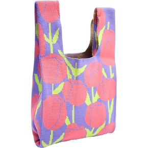 Women's Wrist Handbag Wristlet Handbag Sleeve Knot Pouch Portable Purse Tote Gift Bag Cute Pattern