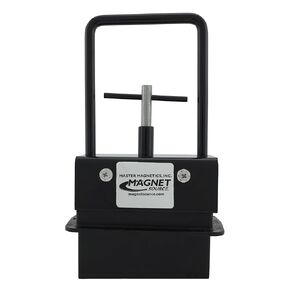 Master Magnetics Heavy-Duty Magnetic Bulk Parts Lifter with Release - 4.375" Length, 3.125" Width, 9.25" Height Including Handle, 5 Pound Pull, Black, ML72C