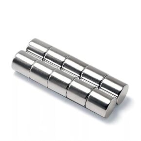 Round Cylinder Magnets 1/4 - Magnetic Decor Stick Fastener Lift Holder 6mm Circle Disc Magnet N48 (10 Pack)