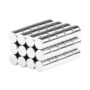 Circular Magnet Cylinders 1/4 - Magnetic Holder Lifter Fastener Stick 6mm Round Cylinder Magnets (25 Pack)
