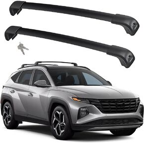 Car Roof Rack Cross Bars for Hyundai 2019-2024 Palisade SE/SEL/XRT/Limited/Calligraphy with Lock, Aluminum Cross Bar for Rooftop Cargo Carrier Luggage Kayak Canoe Bike Snowboard