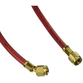 Yellow Jacket 21660 Plus II Hose Standard 1/4" Flare Fittings, 60", Red
