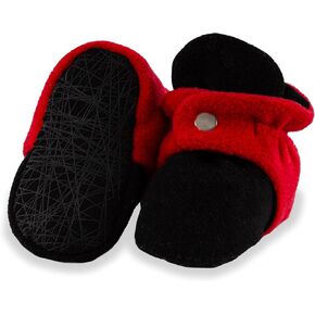 Unisex Cozy Fleece Baby Booties Cotton | Soft Sole and Non Slip