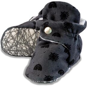 Unisex Cozy Fleece Baby Booties Cotton | Soft Sole and Non Slip