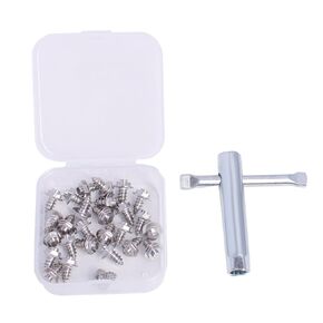 Wading Boot Studs for Felt Or Rubber Cleated Footwear, 26 Pack Screw in Studs and a Tool