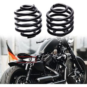 2 Inch Black Motorcycle Barrel Coiled Solo Seat Spring Bracket Hardware Mount Kit For Bobber Chopper Custom