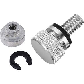 Amazicha Black Seat Quick Stainless Steel Mount Bolt with Nut Kit Compatible for Harley Sportster Dyna Touring 1996-2024