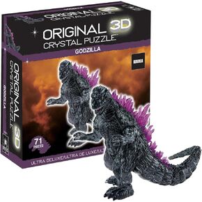 Bepuzzled, Godzilla Roars, Deluxe 3D Crystal Puzzle, Ages 12 and Up