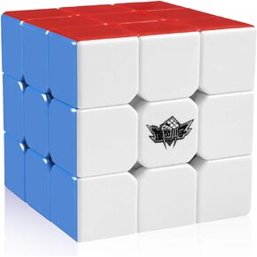 D-FantiX Cyclone Boys 3x3 Speed Cube Stickerless Magic Cube 3x3x3 Puzzles Toys (56mm)