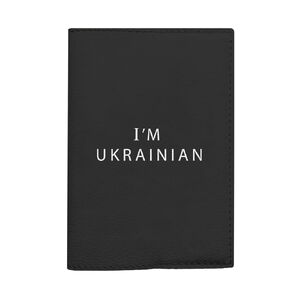 I am Ukrainian Black Passport Holder Men Travel Cover Women Case for documents
