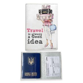 Vaccination Card Holder Travel Passport Wallet for Women, 2 Slots Credit Card ID Organizer, Vegan Leather case, Immunization Record Protector for Flying