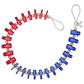 Nut and Bolt Thread Checker (Red & Blue) Nut and Bolt Size Gauge- 23 Inch & 21 Metric New Individually Assembled Thread Gauge Suitable for Detecting Fixed Bolts or Threaded Holes in Enclosed Areas