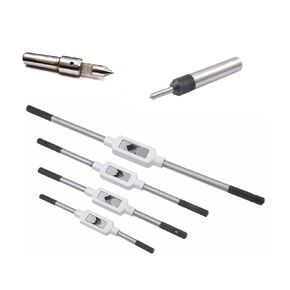 HHIP 9999-0038 Spring Loaded Tap Guides and 4-Piece Tap and Reamer Wrench Set