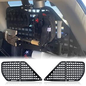 MAIKER Rear Window Molle Panel Modular Storage Panel System with 4 Storage Bag and 10 Fastening Tape for Toyota 4Runner 2010-2023