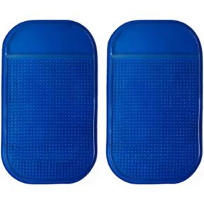 2PCS Car Dashboard Pads Anti-Slip Mat, Car Holder Non Slip Sticky Pads Square Adhesive Mat for Cell Phone, Radar Detector, Glasses, Tablet, GPS, Keys (Black, 13X7cm)