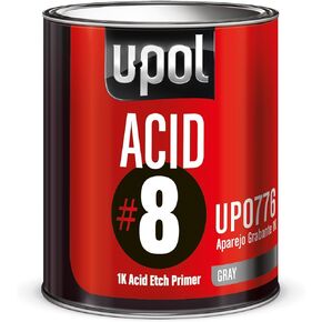 U-Pol Products ACID#8 Etch Primer - 1 Liter, Aluminum, 33.8 Fl Oz (Pack of 1)