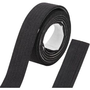 BENECREAT 10 Pieces Black Stained Glass Decal Leading Strips, 39.3x0.7inch EVA Single-Sided Adhesive Foam Tape for Glass Surfaces Gallery Window, 3mm/Strip