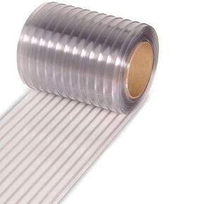 171105 Clear-Flex II PVC Standard Smooth Strip Door Bulk Roll, 150' Length x 8" Width x 0.08" Thick in Saudi Arabia