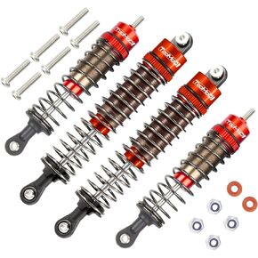 RC Car Oil Shocks Absorber Damper For Tamiya Super Hornet Grasshopper 2 Replacement Upgrade Parts（Red）