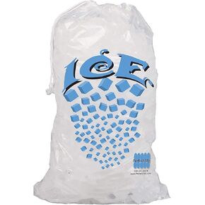 PW Icebags-DS-100ct 10lb Ice Bags with Drawstring-100ct