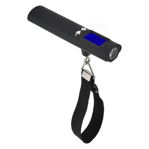 Luggage Scale, Portable Digital Hanging Baggage Scale, 3in1 50kg/110lbs Digital Luggage Baggage Scale with Flashlight Power Bank Function LCD Display for Travel Weight