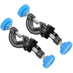 2Pcs Large Lab Cross Clamp Holder Rod Stand Rack Claw Metal Grip Clip Lab Clamp Holding Support Laboratory Equipment Maximum Clamping 15mm /0.6in