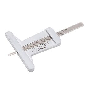 Depth Gauge, 0 to 50mm Tire Thread Depth Gauge, Stainless Steel Portable Depth Meter for Car Motorcycle, Truck Off-Road Vehicles