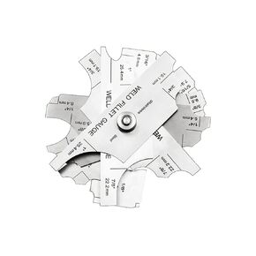 Taper Composition Gauge 1-6 Inch 1-15 Gap Diameter Depth Measuring Stainless Steel Imperial Metric Measurement Welding Gauge