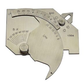 RIVERWELD Bridge Cam Gauge Test Ulnar High-Low Misalignment Checks Depth of Undercut Pitting Fillet Weld Length Throat Size Angle of Preparation