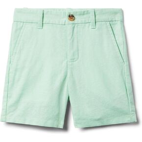 Janie and Jack Boys Linen Flat Front Short (Toddler/Little Big Kids)