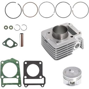 munirater Cylinder Piston Gasket Top End Ring Set Rebuild Kit Replacement for 2000-2005 Yamaha TTR125 TTR125E TTR 125