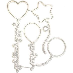 Balloons Metal Cutting Dies DIY Scrapbooking Paper Stamping Die Decor Cutting Dies Circles Scrapbooking Die-Cuts Card Making Accessories Die-Cutting and Embossing
