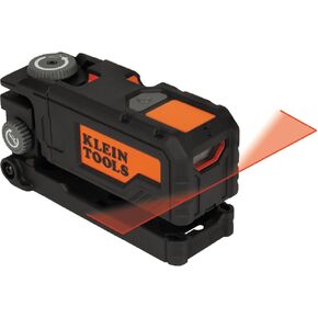 Klein Tools 93PTL Pocket Laser Level, Magnetic Bright Red Leveling and Alignment Tool, 3 Bubble Vials, 360-Degree Wall Attachment
