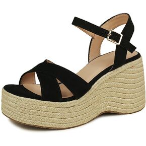 Women's Wedge Sandals Heels Platform Espadrille Ankle Strap Open Toe Summer Casual Sandals