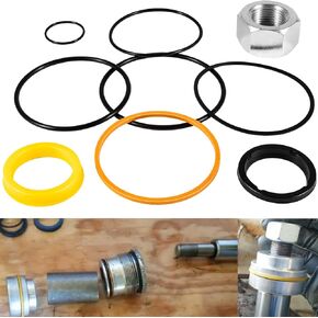 Yoursme 7135551 Tilt Hydraulic Cylinder Seal Kit for Bobcat Skid Steer Loader 630 631 632 641 642 643 645 653 730 731 732 741 742 751 753 843 853 Replace for 6804605