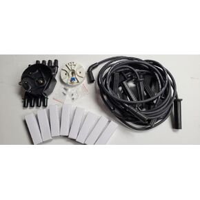 Distributor Cap, Rotor, Spark Plug Wires and AC Delco 41-993 Plugs. Tune up kit for Mercruiser 5.0 5.7 MPI MAG and Volvo Penta 5.0 5.7 GI GXI