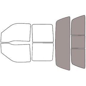 Rvinyl Window Tint Kit Compatible with Ford F-250 1999-2007 (4 Door) - Complete Precut Kit - 20%