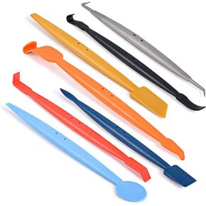 Gomake Vinyl Wrap Stick with Magnet 7 in 1 Magnetic Micro Wrap Stick Squeegee Kit Window Tint Kit Curves Slot Corner Tint Tool for Car Wrapping and Window Film Installing