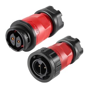 CNLINKO YM-20 2 PIN Industrial Waterproof Connector,IP68 Circular Connector,PBT Plastic Shell Quick Plug Aviation Connector M20 Male Plug and Female Plug