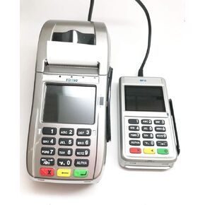 First Data FD150 EMV CTLS Credit Card Terminal and RP10 PIN Pad with Carlton 500 Encryption Bundle