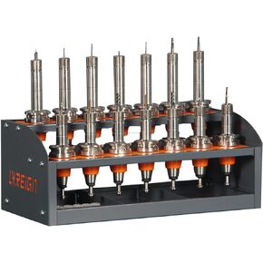 CAT 40 Tool Cart CNC, CNC Tool Holder on Desktop Randomly Placed, CNC Tool Carts Small, CNC Tool Cabinet, Easy and Convenient CNC Tool Storage CNC Tools Cart(CAT40-14CAP)…