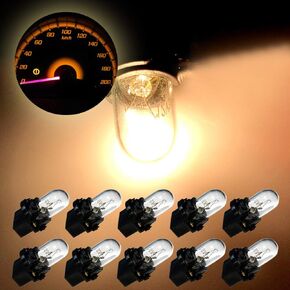 SCITOO 10 قطعة T10 194 داش مصابيح كهربائية أبيض دافئ 168 أداة قياس العنقودية مصابيح كهربائية عداد السرعة قياس أضواء العنقودية in Saudi Arabia