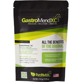 GastroMend XC, 100% Natural Equine Stomach Health for Horses, Promotes Healing & Prevention of Gastric Ulcers, Highly Potent & Effective, Supports Gastric and Hindgut Health, 30 Servings, Made in USA